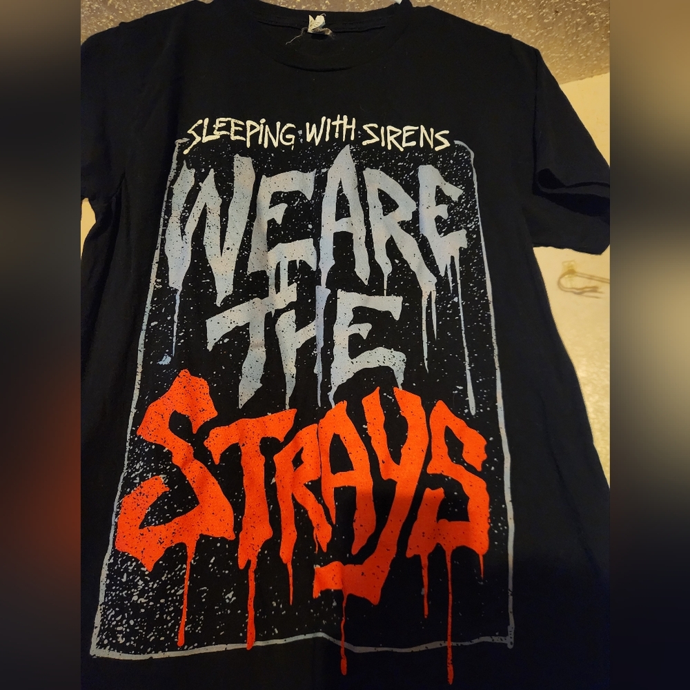 Sleeping With Sirens We Are The Strays Black Graphic T-Shirt Used S/CH